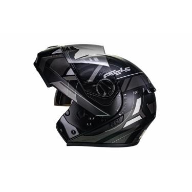 Imagem de Capacete Articulado Moto Peels Urban U-rb2 Dynamic Preto e Robocop-Unissex