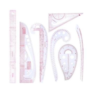 Imagem de Conjunto De Medição De Tecidos KRABALL: Régua De Costura, Curva France