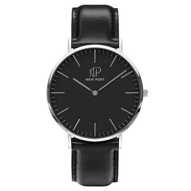 Imagem de Relógio Pulseira De Couro Masculino Analógico Minimalista 40mm