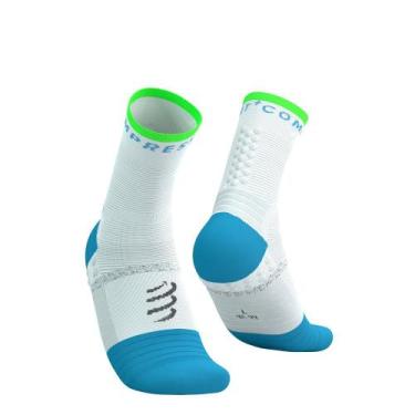 Imagem de Meia Pro Marathon V2.0 Branca Azul Verde - Compressport, T2