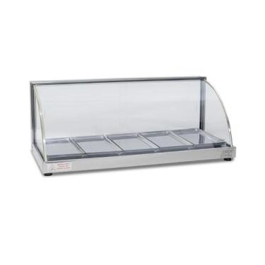 Imagem de Estufa Vitrine Curva para Salgado 5 Bandejas W5B Titã, 220V
