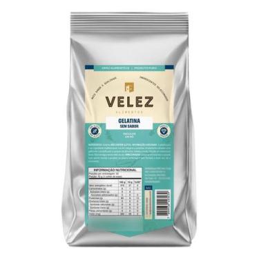 Imagem de Gelatina Sem Sabor Pura E Incolor Premium Velez 500g
