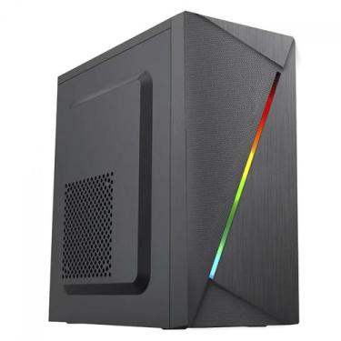 Imagem de Gabinete BRX Vortex BM20, M-ATX, RGB, Preto, Sem Fonte, Sem Fan, BM20