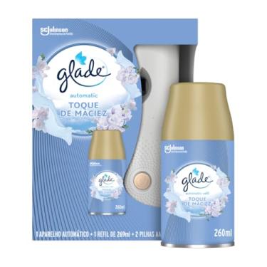 Imagem de Glade Aromatizador de Ambiente Automático, Toque de Maciez, Kit Aparelho e Refil 260ml