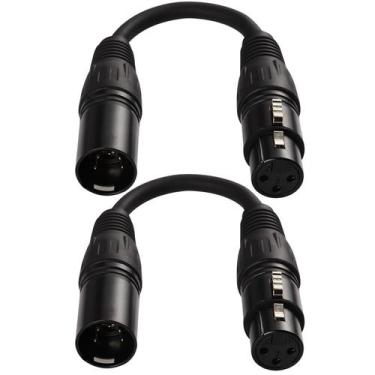 Imagem de Adaptador DMX MFL. 5 pinos macho para 3 pinos fêmea para iluminação de