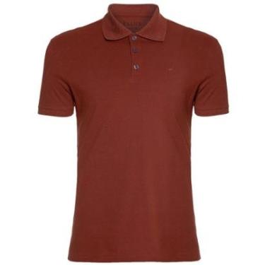 Imagem de Polo Ellus Masculina Piquet Melange Classic Marrom Mescla-Masculino