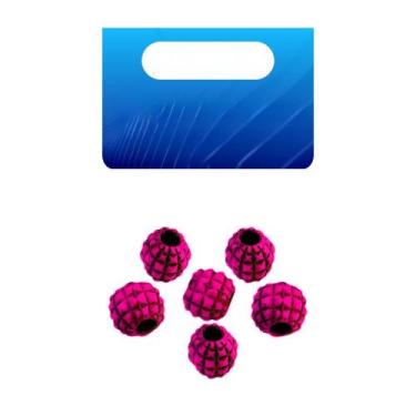 Imagem de Miçanga Para Pesca Luminosa Abacaxi Cor Rosa - Jr Pesca, Rosa
