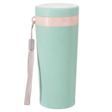 Imagem de Copo Térmico Fibra de Bambu 350ml Nature Topget -, Verde Claro
