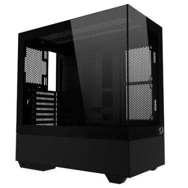 Imagem de Gabinete Gamer Redragon Reflect Pro S/Fan S/Fonte MidTower Preto - CA-