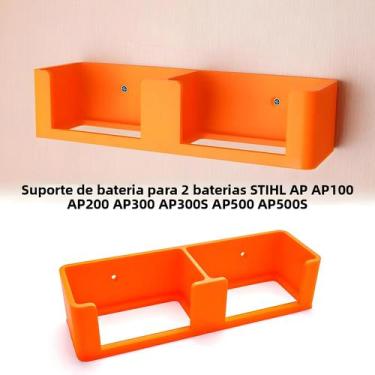 Imagem de Suporte De Bateria Stihl Montado Na Parede Para 2 Baterias AP AP100 AP