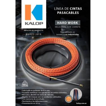 Imagem de Passa Fio Carretel Ponteira Aco Kalop Hard Work 20M Kalop