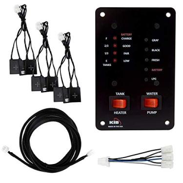 Imagem de Sistema de monitoramento de tanque de água RecPro RV Sensores adesivos sem probeldade com placa Smart M e extensão de fio de 15 polegadas | Sistema de monitor de nível RV | Sistema de nível de tanque de água | Sistema de monitoramento sem propensão