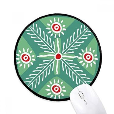 Imagem de DIYthinker Totems de trigo verde do México tapete de rato da civilização antiga desktop tapete redondo para computador