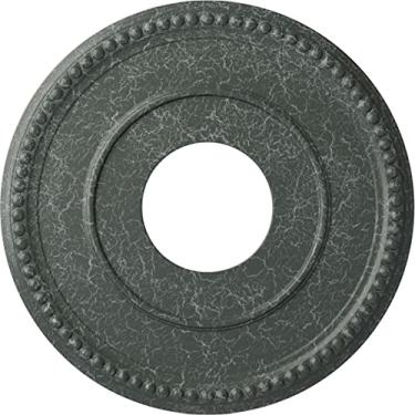 Imagem de Ekena Millwork Medalhão de teto Bradford CM12BRAGC 12-1/5.1 cm x 3-7/20.3 cm x 3/10.2 cm, greve verde ateniense