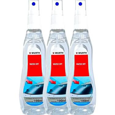 Imagem de Kit 3 Cristalizador De Vidro e Para Brisa Hidrorepelente Vitrificador Wurth 100ml