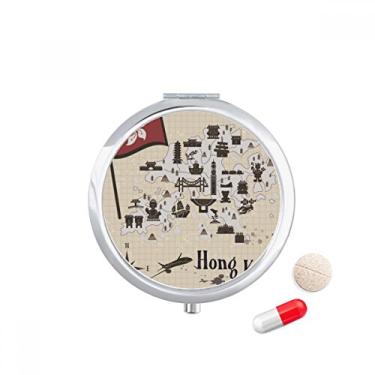 Imagem de Caixa de armazenamento de remédios de Hong Kong estilo chinês, porta-comprimidos