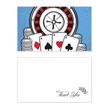 Imagem de Fichas de pôquer, ilustração de toca-discos, cartão de agradecimento, aniversário de casamento, agradecimento