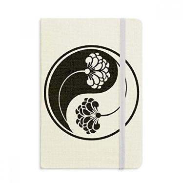 Imagem de Caderno de flores Yin-yang oficial da Culture Customs com capa dura de tecido
