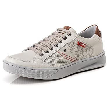 Imagem de Tênis Masculino de Couro Legitimo Gelo (44)