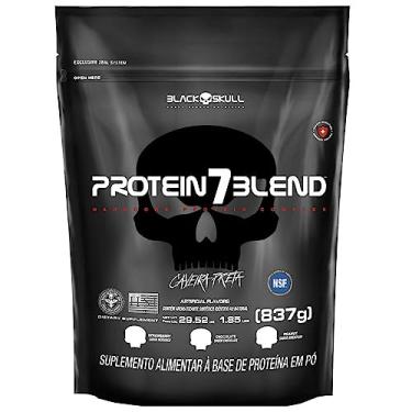 Imagem de Refil Protein 7 Blend Morango 837G, Black Skull