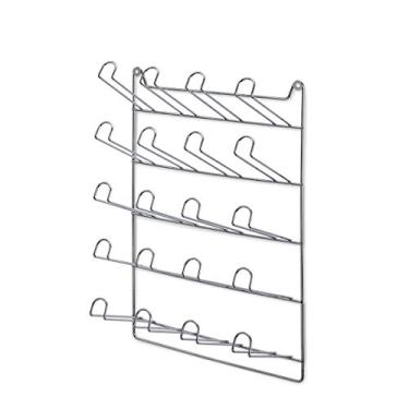 Imagem de Porta Copos Suporte Suspenso de Parede Escorredor de 20 Lugares Cromado