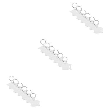 Imagem de Operitacx 18 Pcs Chaves de formatura 2023 chaveiro branco presentes para casais porta-chaves ornamento de imagem ornamentos em branco para sublimação ornamento DIY de sublimação