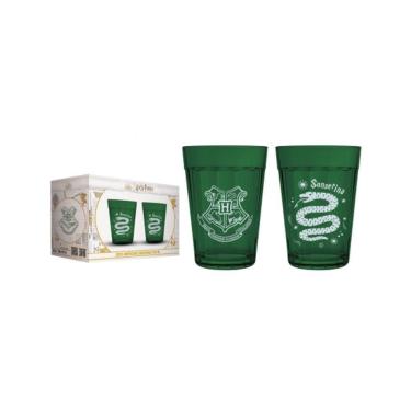Imagem de Copo Americano Prime Harry Potter Casas 190 ML - Luva Com 2 Unid - Sonserina