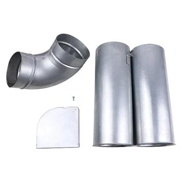 Imagem de Kit de ventilação lateral da secadora 383EEL9001B atualizado compatível com secadores elétricos ou a gás LG Kenmore Substitui a peça AP4438852 de escape de ambos os lados ou inferiores AP5672784