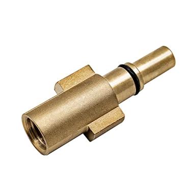 Imagem de DERASL 1/4 adaptador de latão e conector feminino de pistola de espuma de cobre, garrafa de pistola de espuma de neve / adaptador de pistola de espuma é adequado para Paterson ou New Bosch