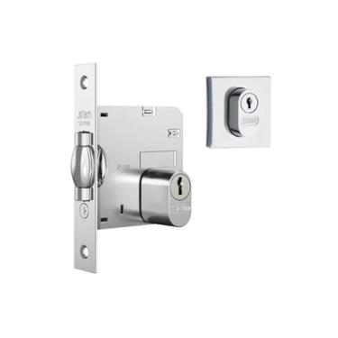 Imagem de Fechadura Rolete Stam para Porta Pivotante com Acabamento em Inox - Segurança e Elegância Moderna