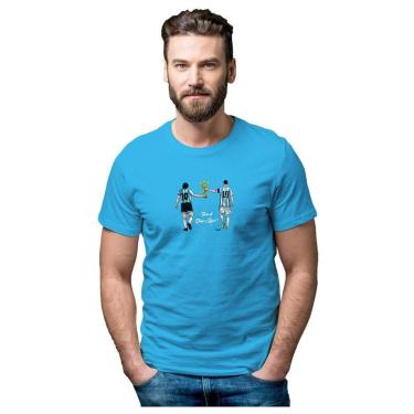 Imagem de Camiseta de Futebol Maradona e Messi Argentina Tricampeã do Mundo Masculina-Unissex