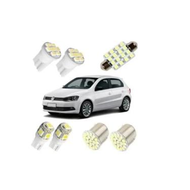 Imagem de Kit Lâmpadas Led Gol G2 G3 G4 G5 G6 G7 Pingo Teto Placa Ré - Blue Lion