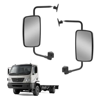 Imagem de Par Retrovisor p MB Accelo I Convexo c Desembaçador Elétrico - Fabbof
