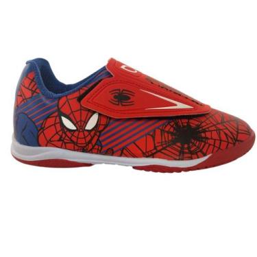 Imagem de Chuteira Marvel Homem Aranha Heróis  - Dray, Vermelho, Azul, 31
