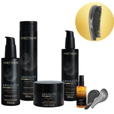 Imagem de Kit Absolute Oil com 5 produtos Aneethun + Escova Mágica