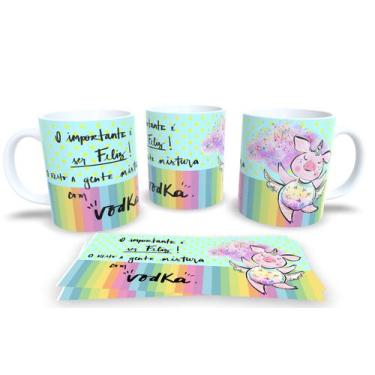 Imagem de Canecas de Porcelana Personalizadas Irônicas - Estampa Sublimada, Chan