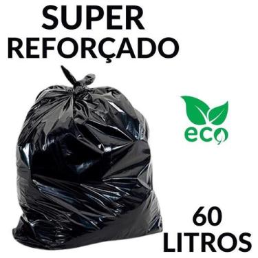Imagem de Saco Para Lixo 60 Litros (4 Kg) Super Reforçado Resistente - saco de l