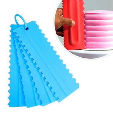 Imagem de Kit Espátulas para Bolo Confeiteiro - shop mix, Azul
