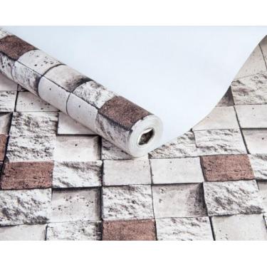 Imagem de Papel de Parede Magnific WP52 Pedra Canjiquinha Quadrada 3D - Rolo de 
