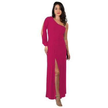 Imagem de Vestido Feminino Longo  Nula manca , mula manca  Fenda Festa Madrinha 