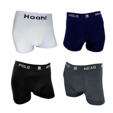 Imagem de Cueca Boxer Polo Wear + Hoahi Microfibra Kit Com 4 - Oferta, CUECA BOX