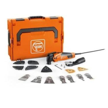 Imagem de Fein MultiMaster MM 500 Plus Top para construção e renovação de interiores versáteis - Multiferramenta oscilante de 350W com suporte StarlockPlus e sistema QuickIn - 72296770090