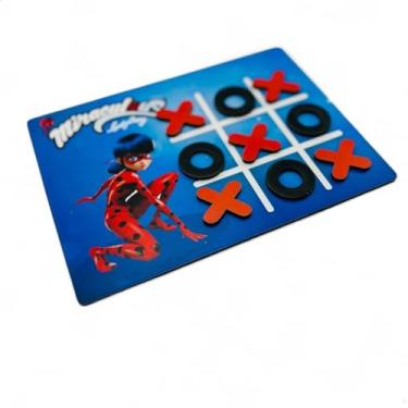 Imagem de Jogo da velha LadyBug Lembrancinha Aniversário 10un