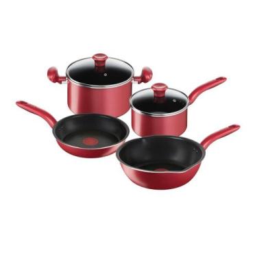 Imagem de Jogo de Panelas Tefal So Chef 4 Peças Com Fundo triplo de Indução