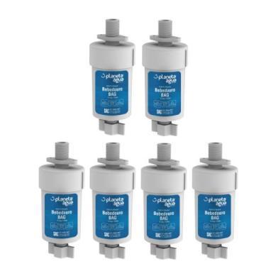 Imagem de Kit 6 Refil Filtro Planeta Água Bag 1058A Compatível com Bebedouros de