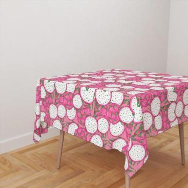 Imagem de Toalha De Mesa Quadrada 4 Lugares Tecido Oxford Pitaya TL278 - 140x140