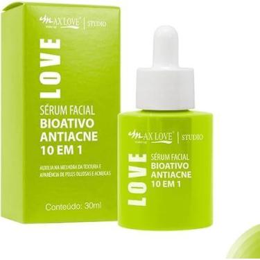 Imagem de Sérum Facial Bioativo Antiacne 10 Em 1 Max Love 30mL Para Dia e Noite