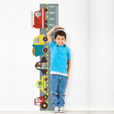 Imagem de Adesivo de Parede Infantil Régua Carros - Quartinhos