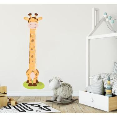 Imagem de Adesivo Infantil Regua de Altura Girafa Feliz - Gruda e Cola