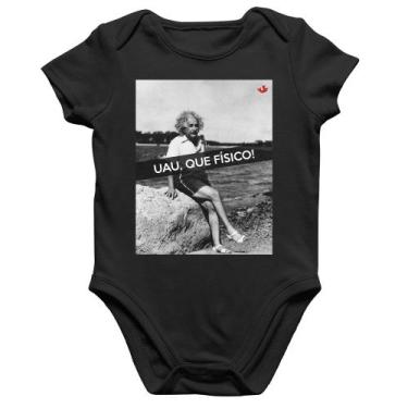 Imagem de Body Bebê Algodão Uau, que físico - Foca na Moda, Preto, GG